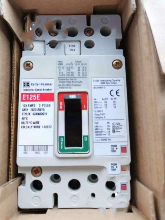 Cuthler-Hammer E125E Circuit Breakers